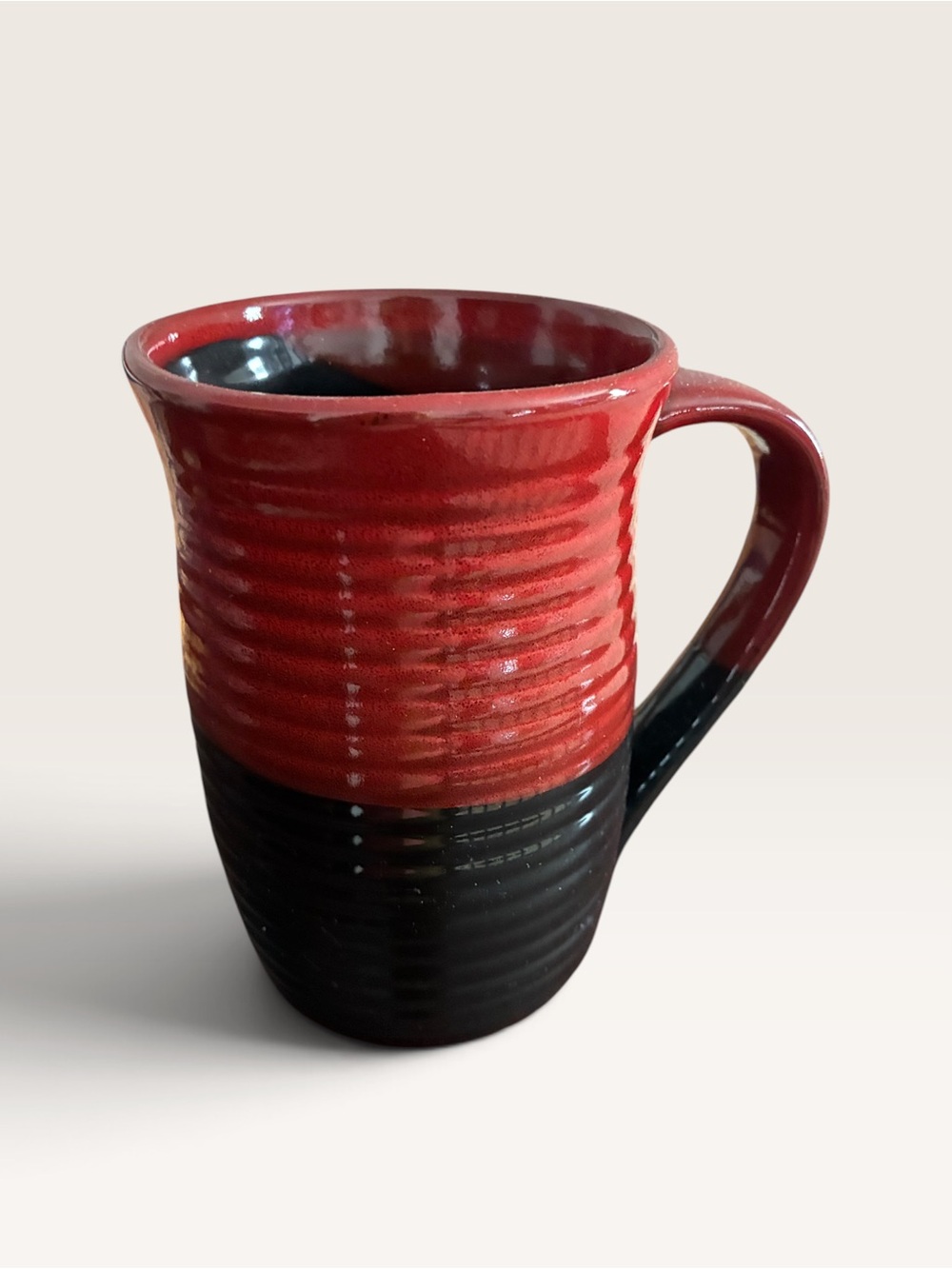Red and Black Ceramic Mug - Home Dining